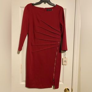 Burgundy, Ivanka, Trump dress